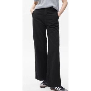 GAP Loose Khaki Pants Navy Uniform SZ 10 Garment Dyed Casual Chinos NWT